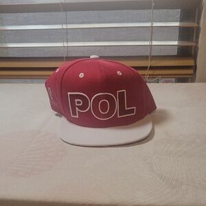 POL Kids Snapback Hat - Red and White